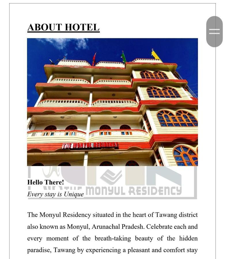 The Monyul Residency Hotel Тауанг Екстериор снимка